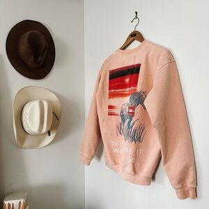 Peach Graphic Sweatshirt